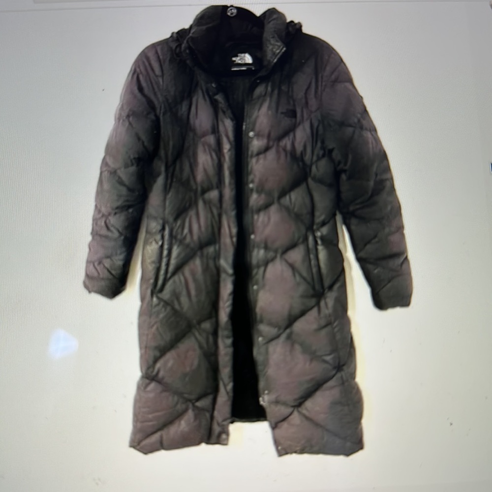 Women’s North Face Quilted Puffer Parker Coat Black size Large
